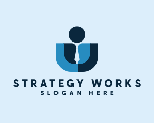 Professional Work Businessman  logo design