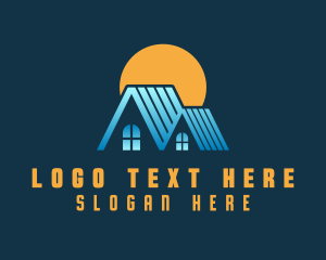 Realtor - Sunset Roof House logo design