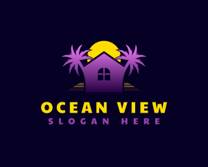 Palm Tree House logo design