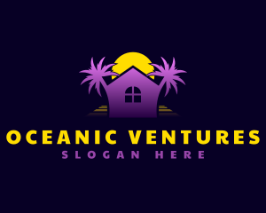 Palm Tree House logo design