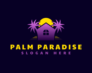 Palm Tree House logo design