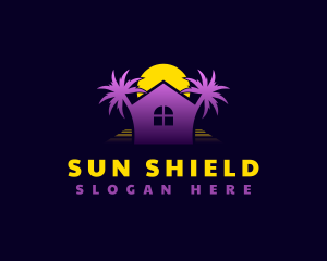 Palm Tree House logo design