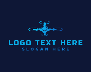 Aerial Photography - Floating Drone Device logo design