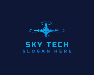 Drone - Floating Drone Device logo design