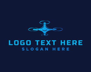 Surveillance - Floating Drone Device logo design