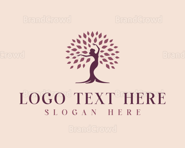 Beauty Woman Tree Logo