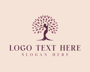 Woman - Beauty Woman Tree logo design