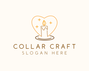 Scented Heart Candle logo design