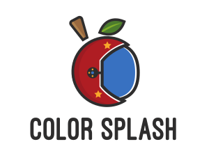 Colorful Apple Helmet logo design