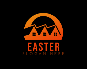 Orange - Residence Renovation Housing logo design