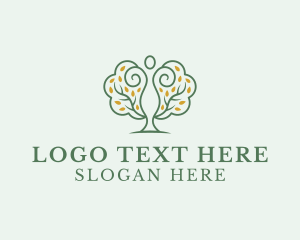 Arborist - Human Forest Tree logo design