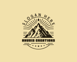 Mountain Peak Hiking Logo