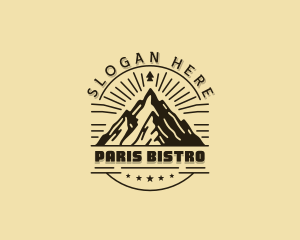 Mountain Peak Hiking Logo