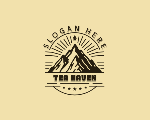 Mountain Peak Hiking Logo