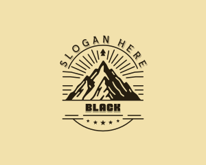 Mountaineer - Mountain Peak Hiking logo design