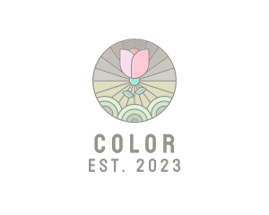 Pattern - Intricate Flower Badge logo design