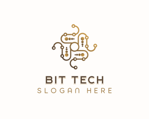 Software Tech Circuitry logo design