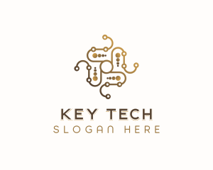 Software Tech Circuitry logo design