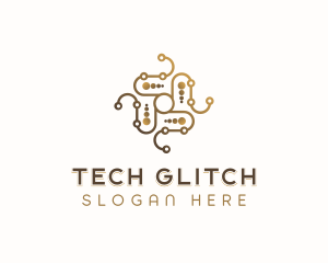 Software Tech Circuitry logo design