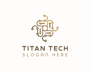 Software Tech Circuitry logo design