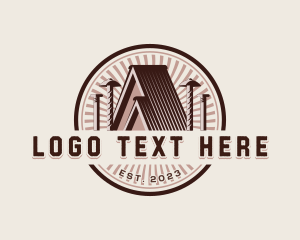 Tool - Home Renovation Roofing Nail logo design