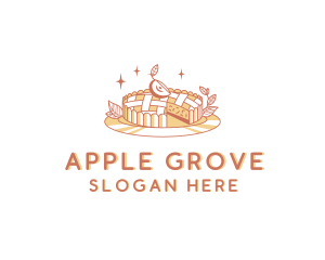 Apple Pie Dessert logo design