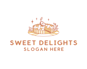 Apple Pie Dessert logo design