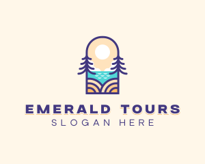 Island Beach Travel logo design