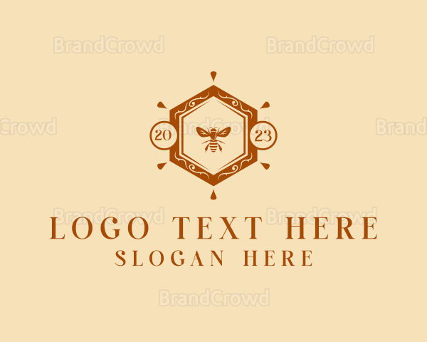 Honey Bee Apiary Logo