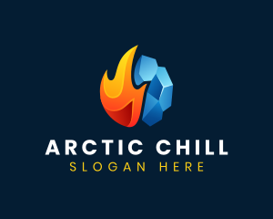 Ice - Fire Ice Thermal logo design