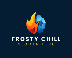 Ice - Fire Ice Thermal logo design