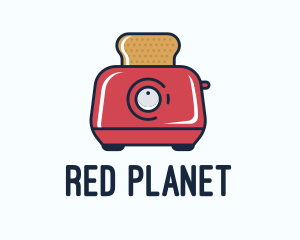 Red Bread Toaster logo design