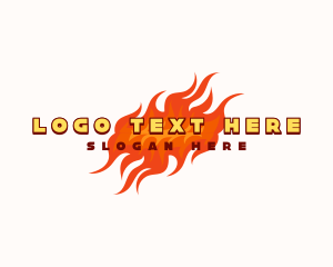 Roast - Restaurant Hot Fire logo design