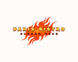 Restaurant Hot Fire logo design