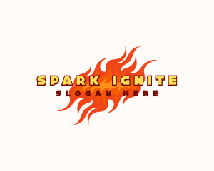 Restaurant Hot Fire logo design