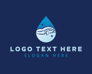 Washing - Droplet Car Cleaner logo design