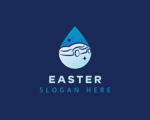 Cleaning Service - Droplet Car Cleaner logo design