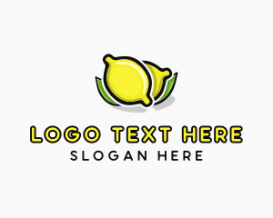 Botanical - Lemon Fruit Citrus logo design