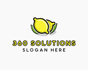 Lemon Fruit Citrus logo design