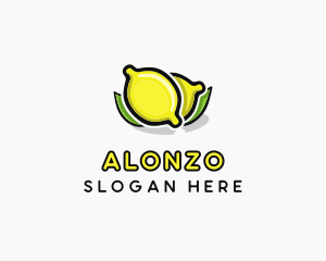 Lemon Fruit Citrus logo design