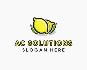 Lemon Fruit Citrus logo design