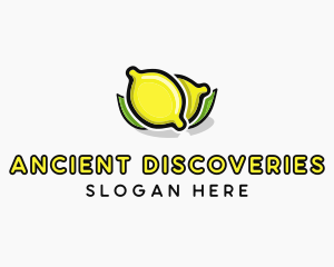 Lemon Fruit Citrus logo design