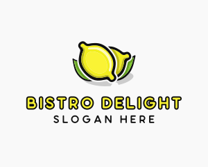 Lemon Fruit Citrus logo design