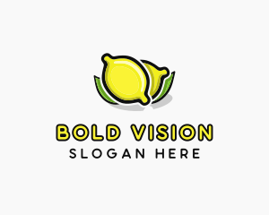 Lemon Fruit Citrus logo design