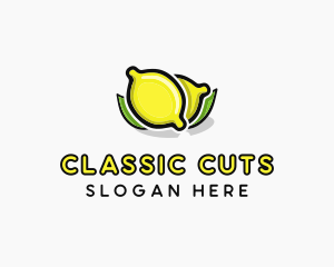 Lemon Fruit Citrus logo design