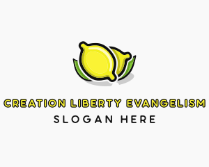 Lemon Fruit Citrus logo design