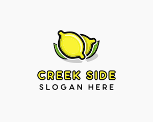 Lemon Fruit Citrus logo design