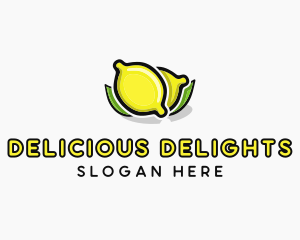 Lemon Fruit Citrus logo design