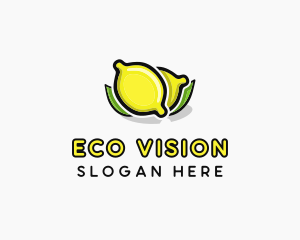 Lemon Fruit Citrus logo design