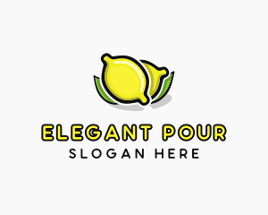 Lemon Fruit Citrus logo design